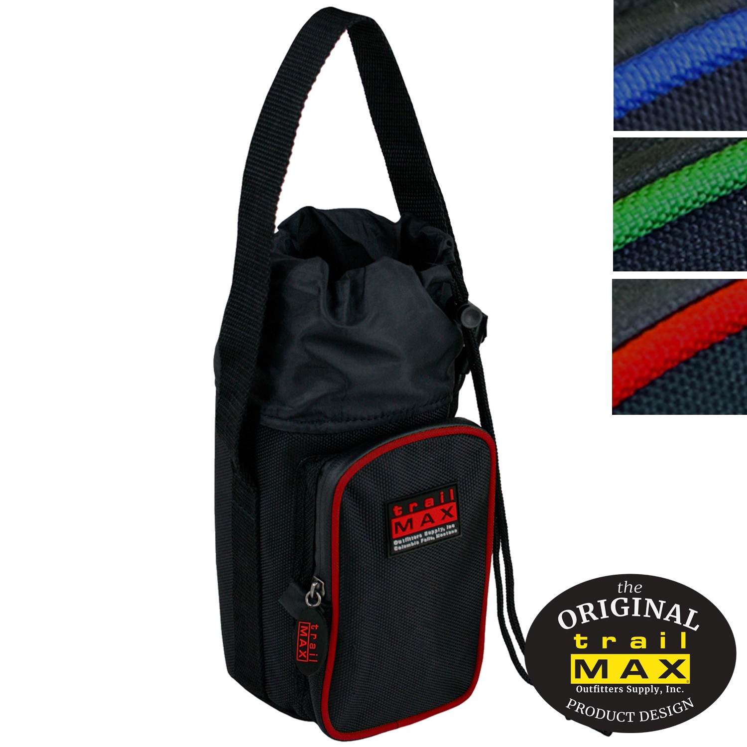 TrailMax 500 Series Water Bottle Pocket with Colored Piping, No Bottle